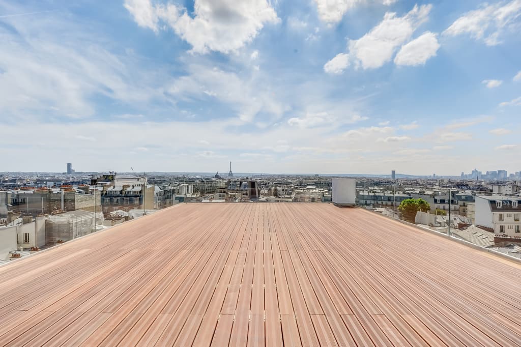 Empty rooftop of the conference